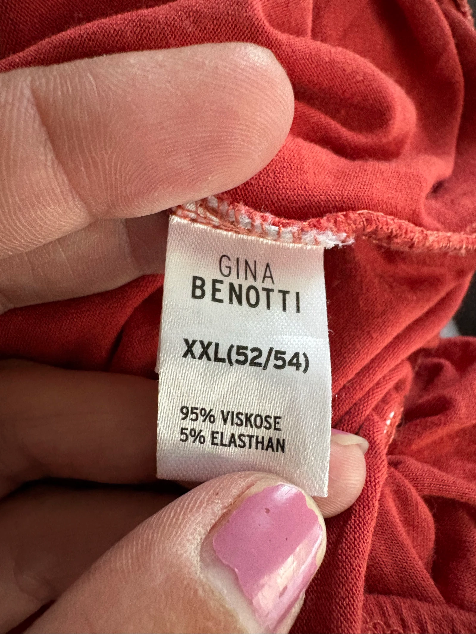 Camiseta feminina 52/54 coral em ótimo estado – photo 8